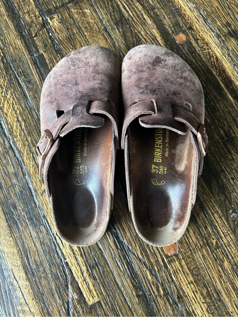Birkenstock Brown Boston Clogs 37
